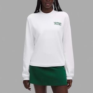 Lululemon-Cotton French Terry Crewneck Pullover Tennis Club-Size Large-NWT